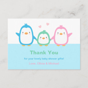Tarjetas de agradecimiento para Baby Shower de fam