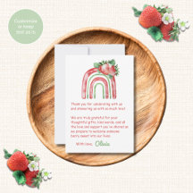 Tarjetas de agradecimiento para baby shower de fre