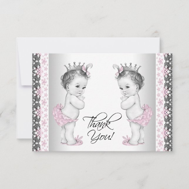 Tarjetas de agradecimiento para Baby Shower de gem (Anverso)