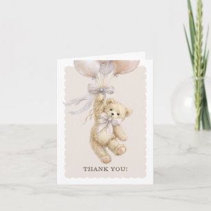 Tarjetas de agradecimiento para baby shower de glo