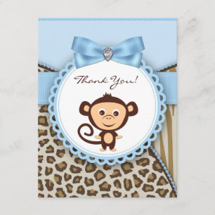Tarjetas de agradecimiento para baby shower de mon