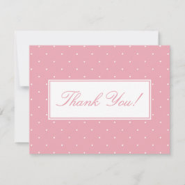 Tarjetas de agradecimiento para baby shower de niñ