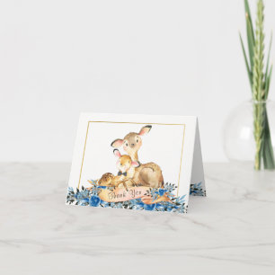 Tarjetas de agradecimiento para baby shower de niñ