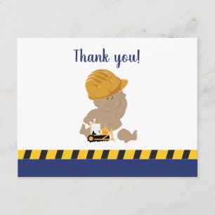 Tarjetas de agradecimiento para baby shower de niñ