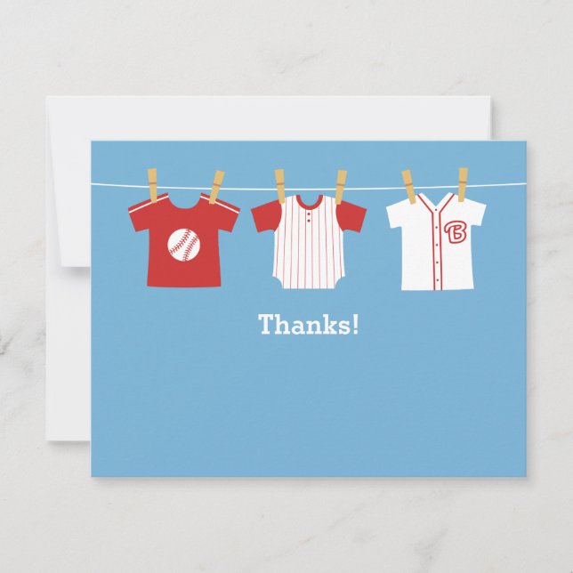 Tarjetas de agradecimiento para baby shower de niñ (Anverso)