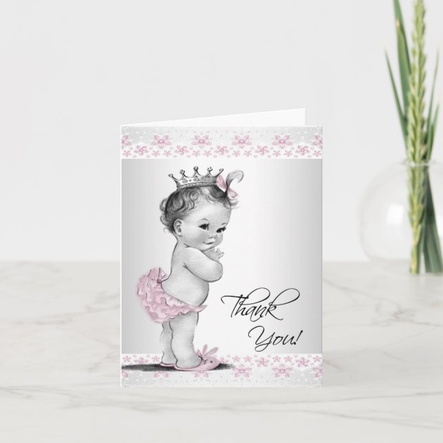 Tarjetas de agradecimiento para baby shower de pri (Anverso)