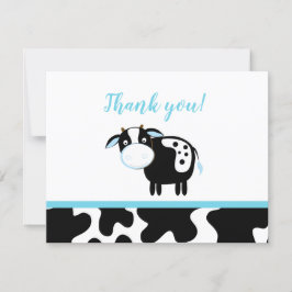 Tarjetas de agradecimiento para baby shower de vac