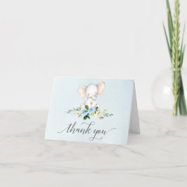 Tarjetas de agradecimiento para Baby Shower Elepha