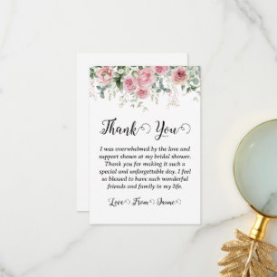 tarjetas de agradecimiento para baby shower nupcia