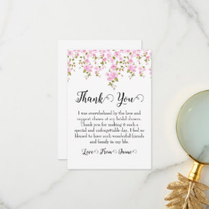 tarjetas de agradecimiento para baby shower nupcia