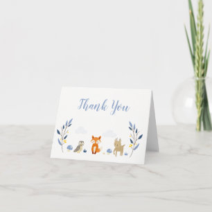 Tarjetas de agradecimiento para Baby Shower Woodla
