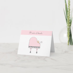 Tarjetas de agradecimiento para bebé creativas