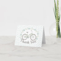 Tarjetas de agradecimiento para bicicletas