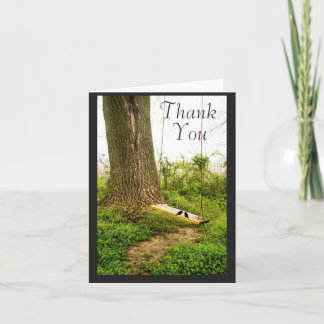 Tarjetas de agradecimiento para boda campestre con
