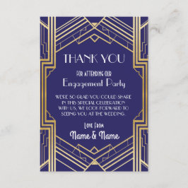 Tarjetas de agradecimiento para boda de compromiso