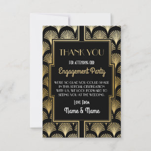 Tarjetas de agradecimiento para boda de compromiso