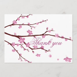 Tarjetas de agradecimiento para boda de flor de ce