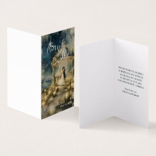 Tarjetas de agradecimiento para boda de jardín rom