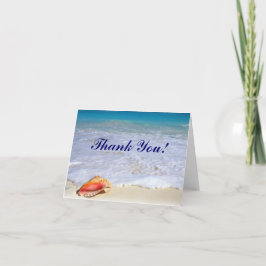 Tarjetas de agradecimiento para boda en la playa