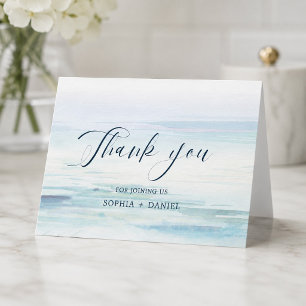 Tarjetas de agradecimiento para boda en la playa