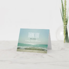 Tarjetas de agradecimiento para boda en la playa