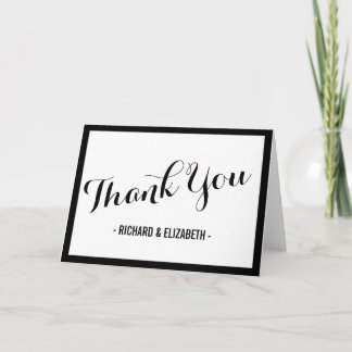 Tarjetas de agradecimiento para boda modernas y si