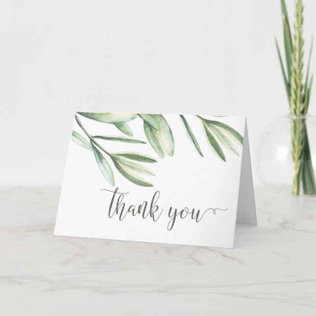 Tarjetas de agradecimiento para boda tropical (Anverso)
