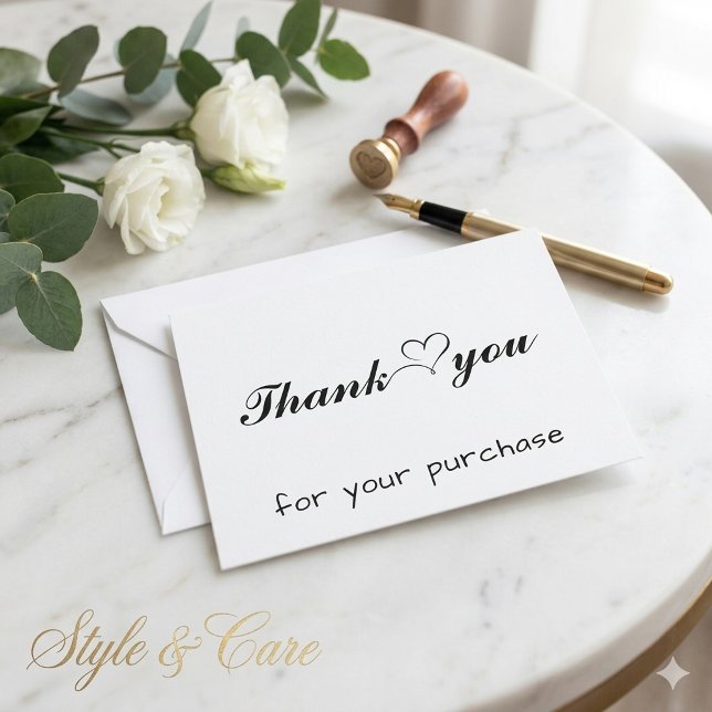 Tarjetas de agradecimiento para clientes en embala (Customer Thank You Cards Retail Packaging)