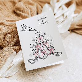 Tarjetas de agradecimiento para Desayuno de novia 