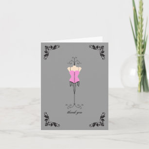 Tarjetas de agradecimiento para ducha de novia de 