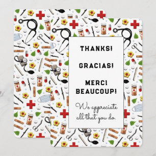 Tarjetas de Agradecimiento para Enfermeras