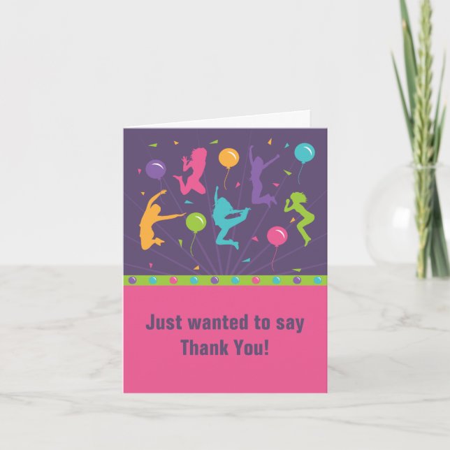 Tarjetas de agradecimiento para fiesta de cumpleañ (Anverso)