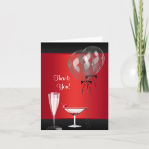 Tarjetas de agradecimiento para fiesta sorpresa de