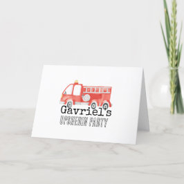 Tarjetas de agradecimiento para Fiestas de bombero