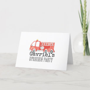 Tarjetas de agradecimiento para Fiestas de bombero