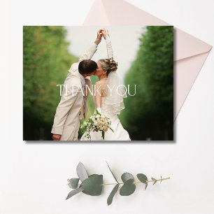 Tarjetas de agradecimiento para fotos de boda