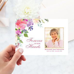Tarjetas de agradecimiento para funeral con simpat