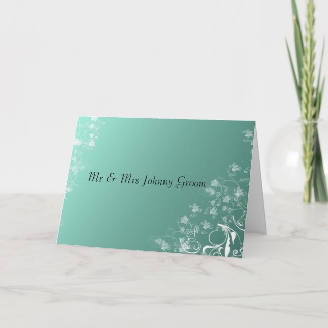Tarjetas de agradecimiento para la plantilla Bride (Anverso)