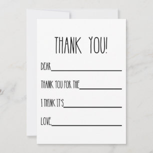 Tarjetas de agradecimiento para los niños