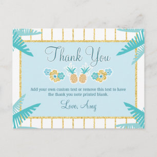 Tarjetas de agradecimiento para Luau en Hawái