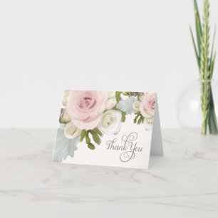 Tarjetas de agradecimiento para novias Arte de ros