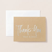 Tarjetas de agradecimiento para parejas de boda co