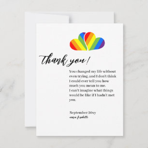 tarjetas de agradecimiento para parejas del arcoír