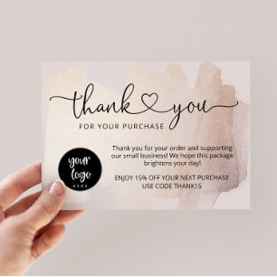 Tarjetas de agradecimiento para pequeñas empresas,