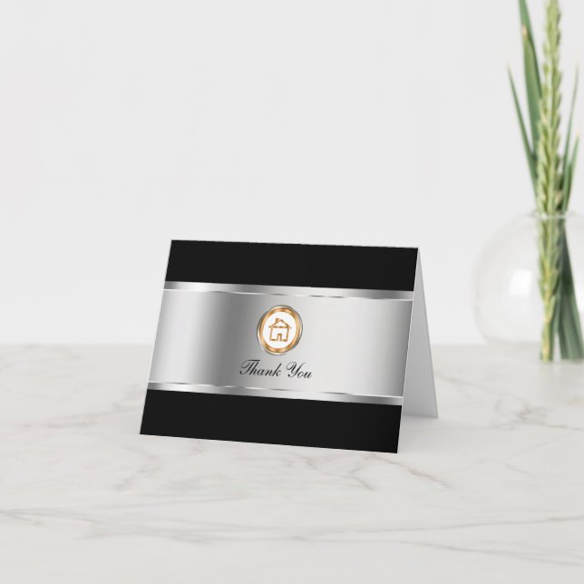 Tarjetas de agradecimiento para propiedades inmobi (Anverso)