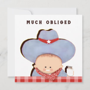 Tarjetas de agradecimiento para regalos de bebé