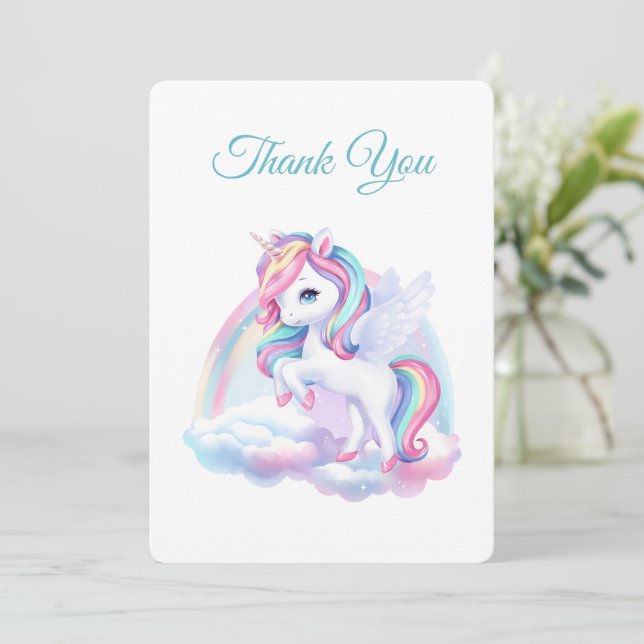 Tarjetas de agradecimiento para una fiesta de cump (Anverso de pie)