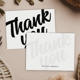 Tarjetas de agradecimiento personalizadas con guió