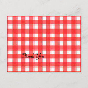 Tarjetas de agradecimiento personalizadas de cuadr