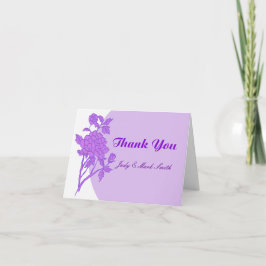 Tarjetas de agradecimiento personalizadas de flor